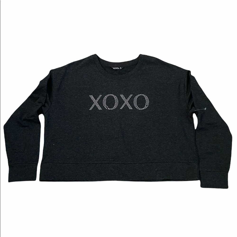 XOXO RHINESTONE SWEATSHIRT